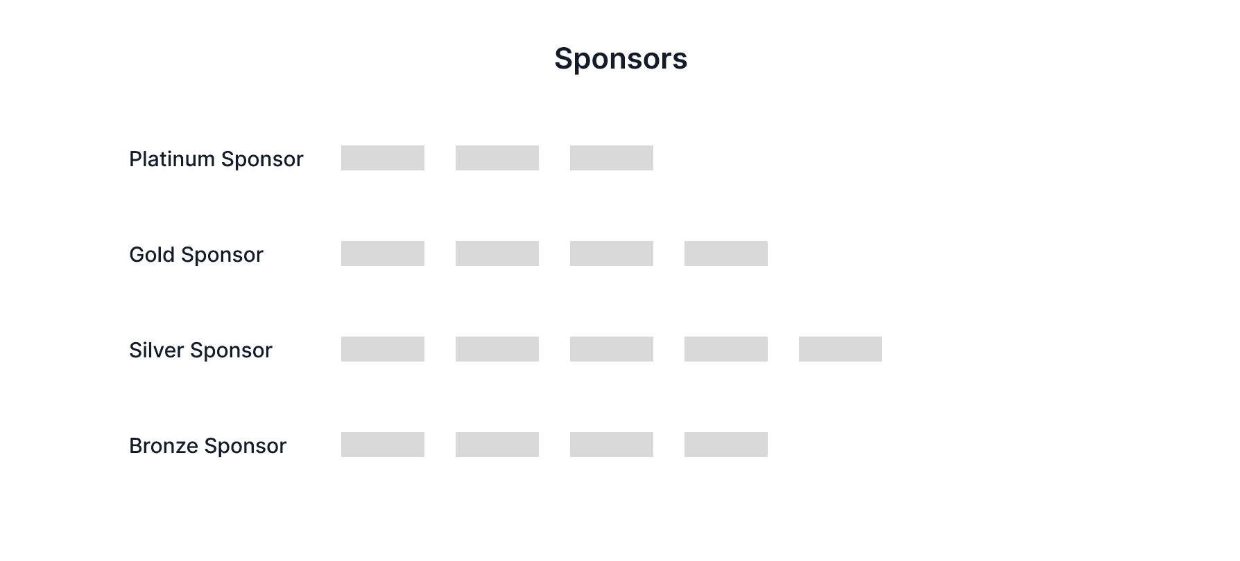 Sponsors Wireframe