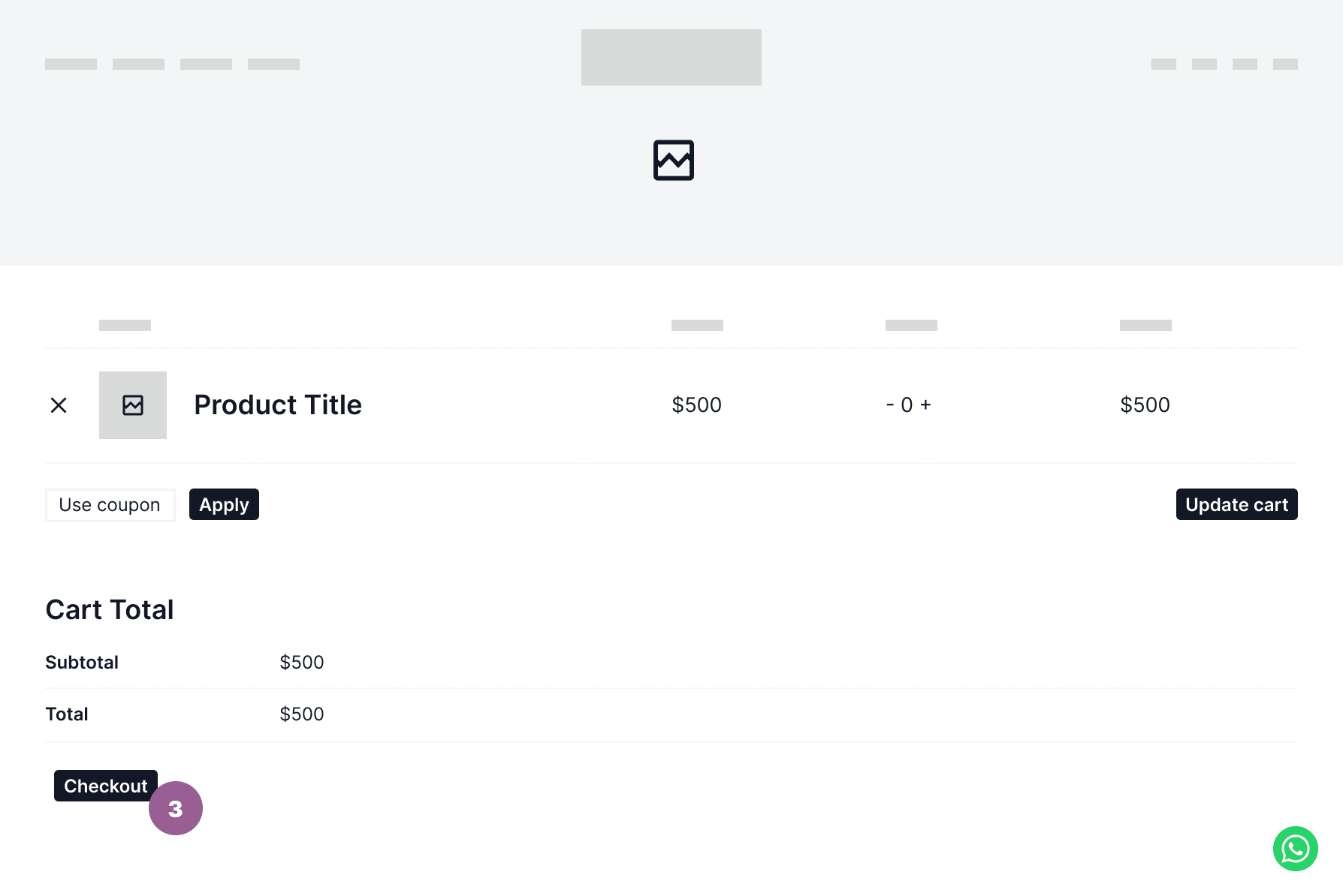 Cart Wireframe